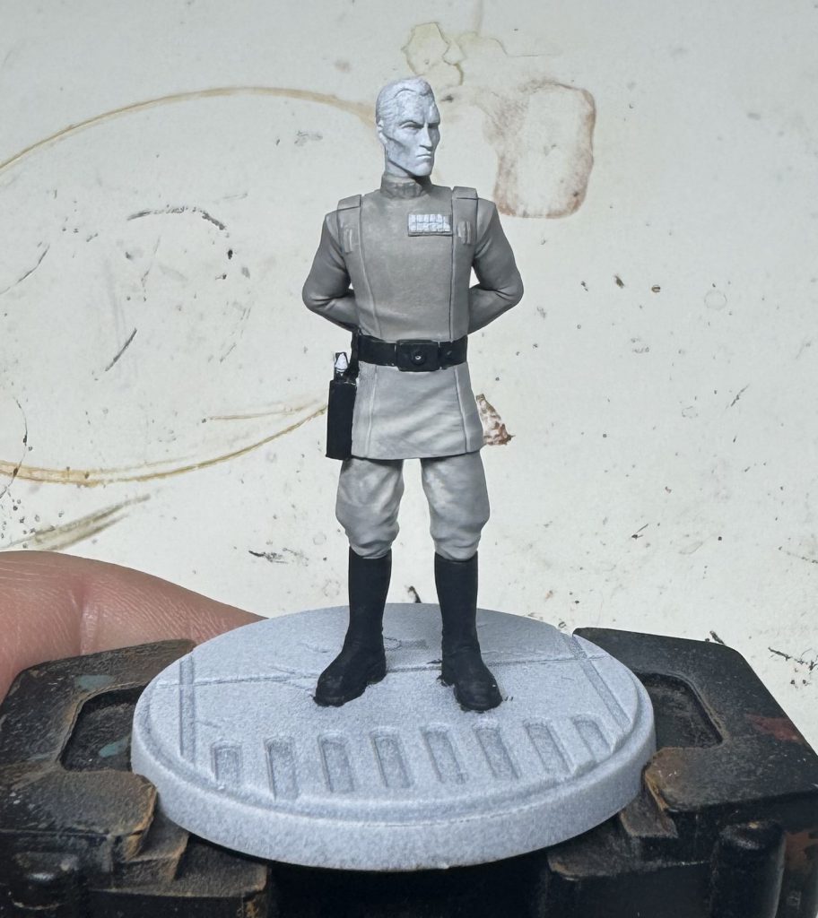 WIP Grand Admiral Thrawn for Star Wars: Shatterpoint. Credit: McBill