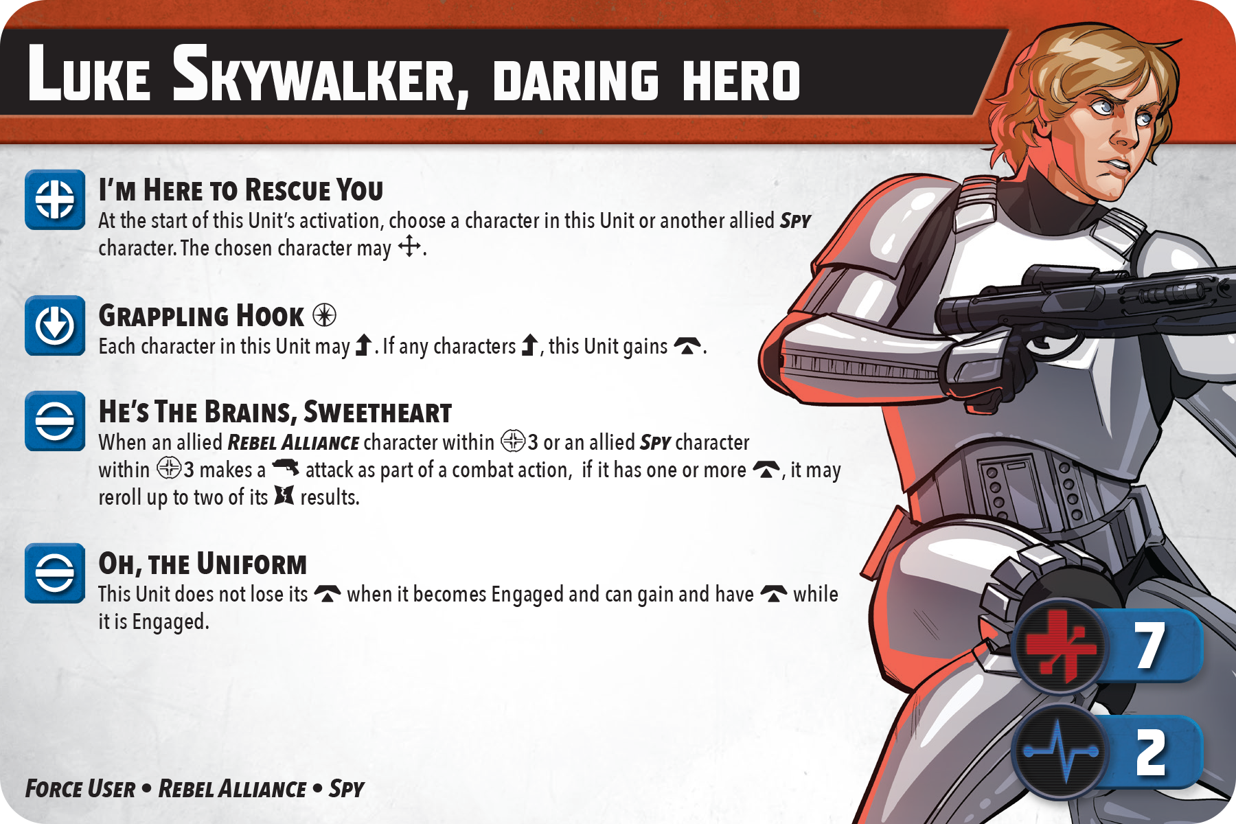 This is Some Rescue character cards for Star Wars: Shatterpoint. Credit: Atomic Mass Games