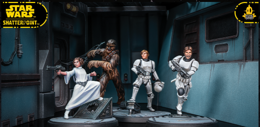 This is Some Rescue models for Star Wars: Shatterpoint. Credit: Atomic Mass Games