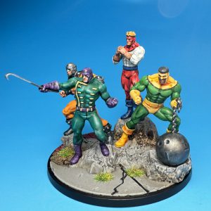 Wrecking Crew painted for Marvel: Crisis Protocol. Credit: McBill
