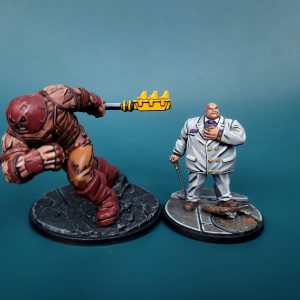 Juggernaut and Kingpin from Marvel: Crisis Protocol