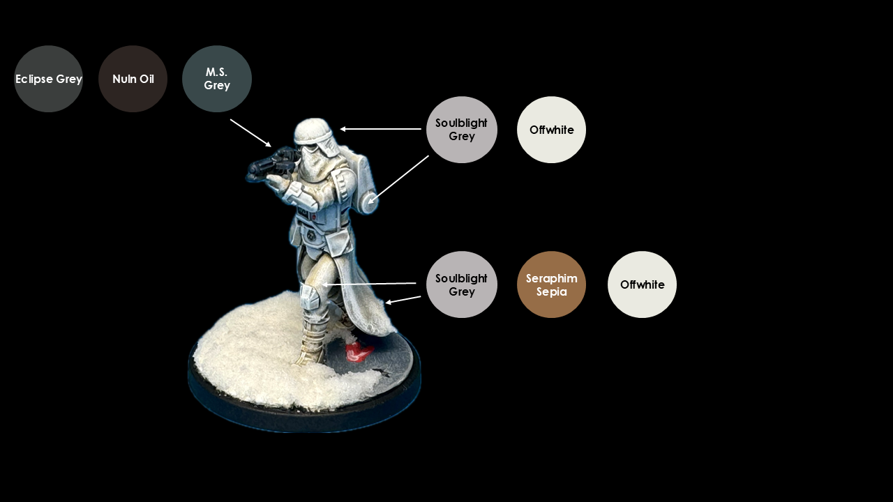 Snowtrooper tutorial image for Star Wars: Shatterpoint. Credit: McBill