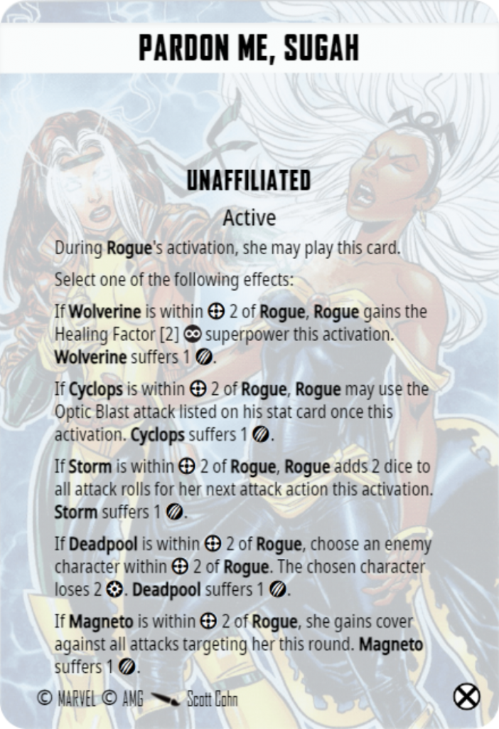 Pardon Me Sugah Team Tactics Card