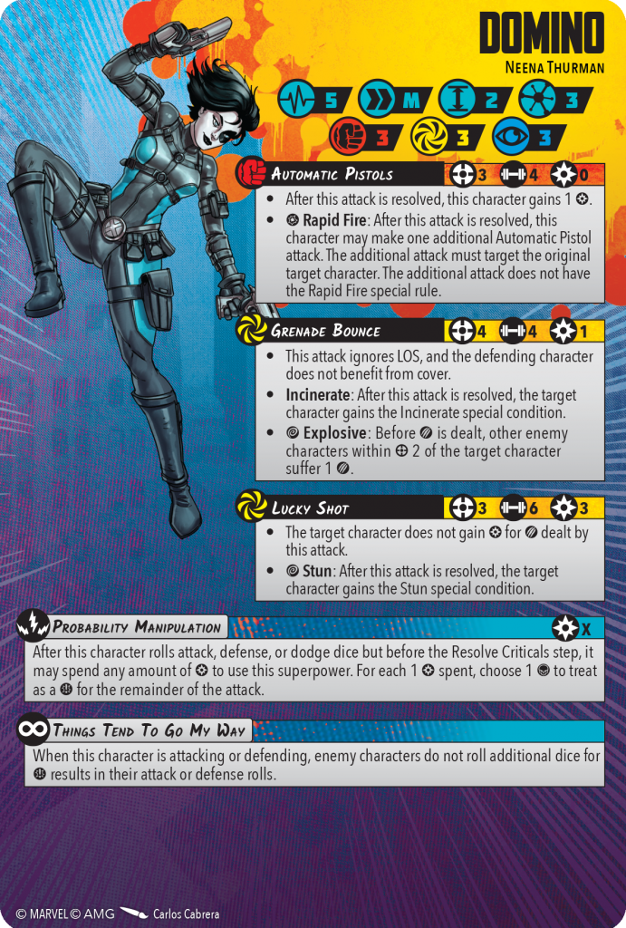 Domino Character Card