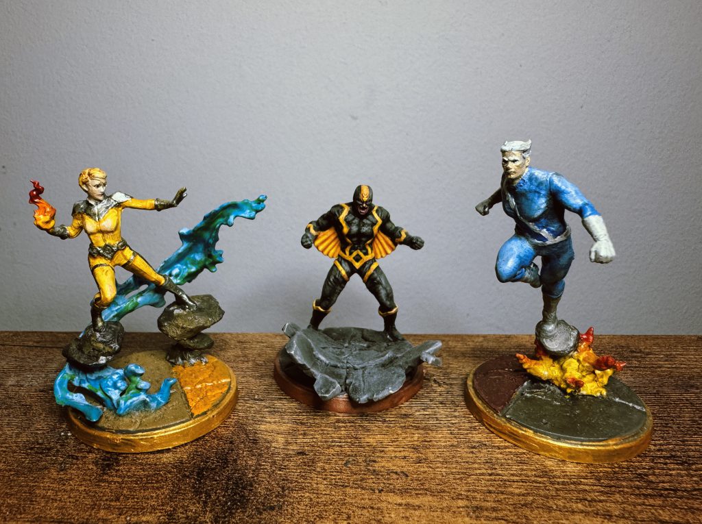 Crystal, Black Bolt & Quicksilver models