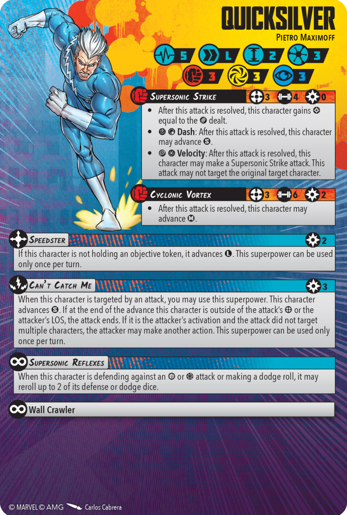 Quicksilver Character Card