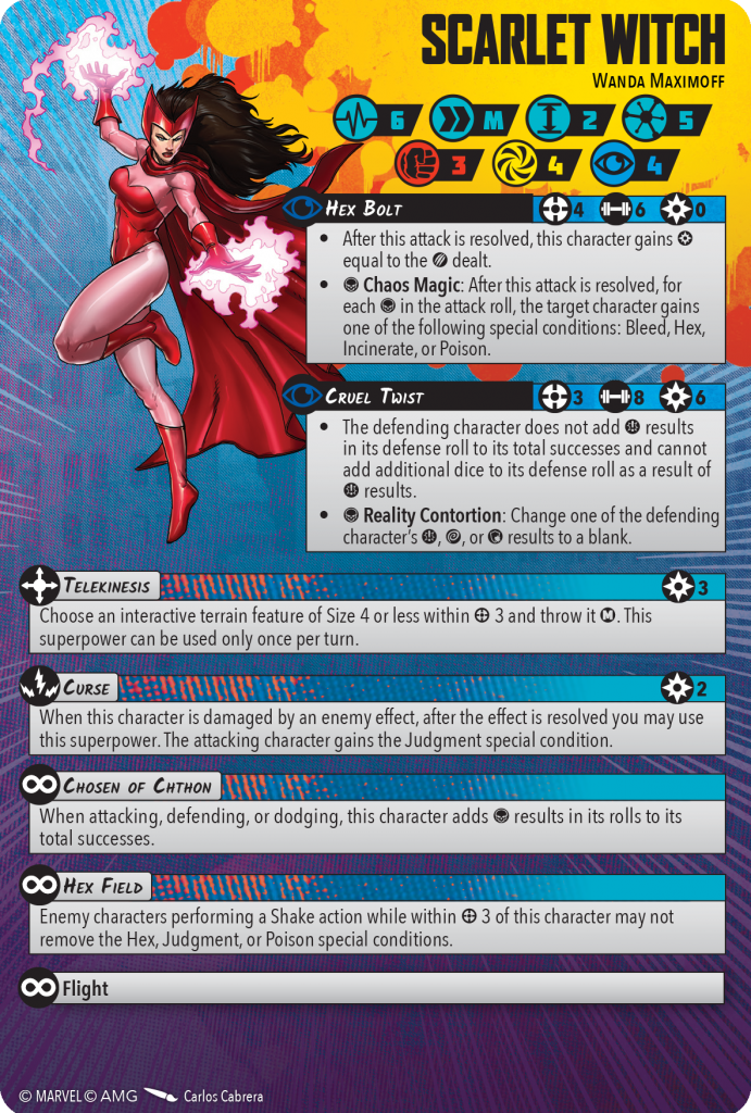 Scarlet Witch character card