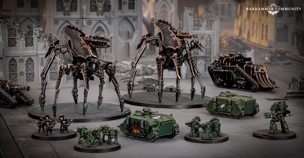 Dark Mechanicum engage the Salamanders Legion