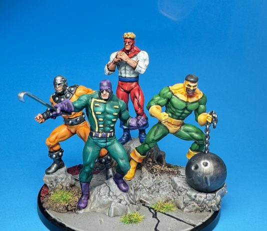 Wrecking Crew Painted for Marvel: Crisis Protocol. Credit: McWhat