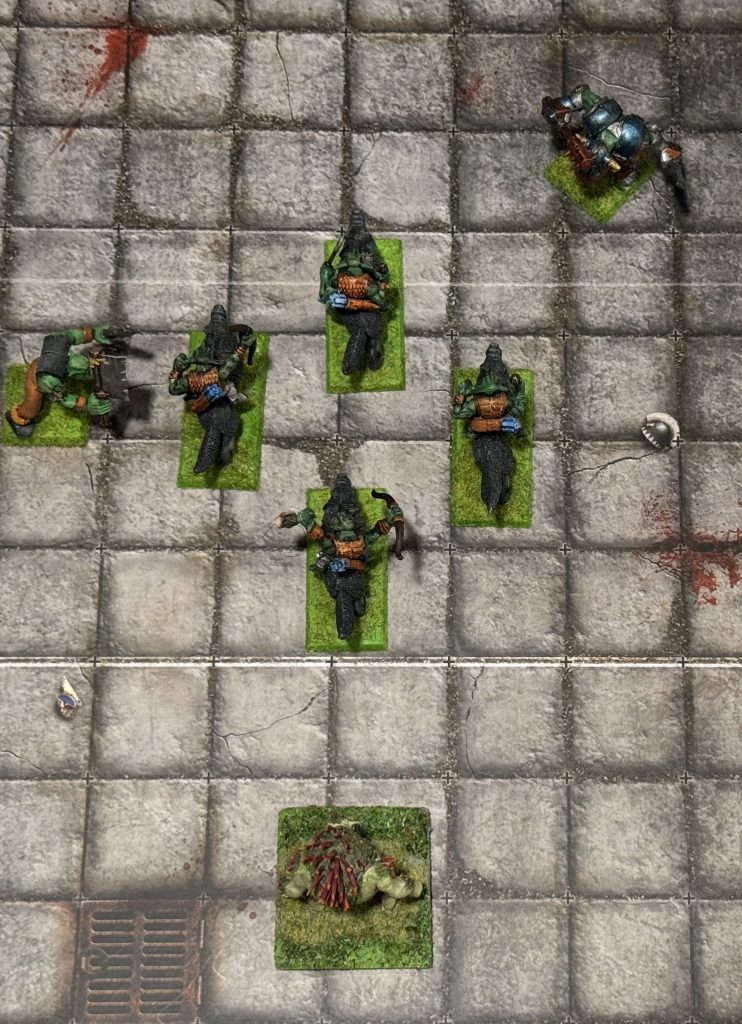 Wolf riders and some Orcs in Charge Formation