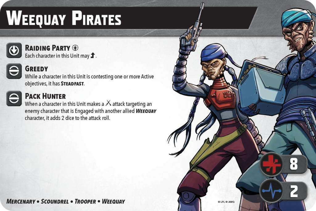 Weequay Pirates unit card