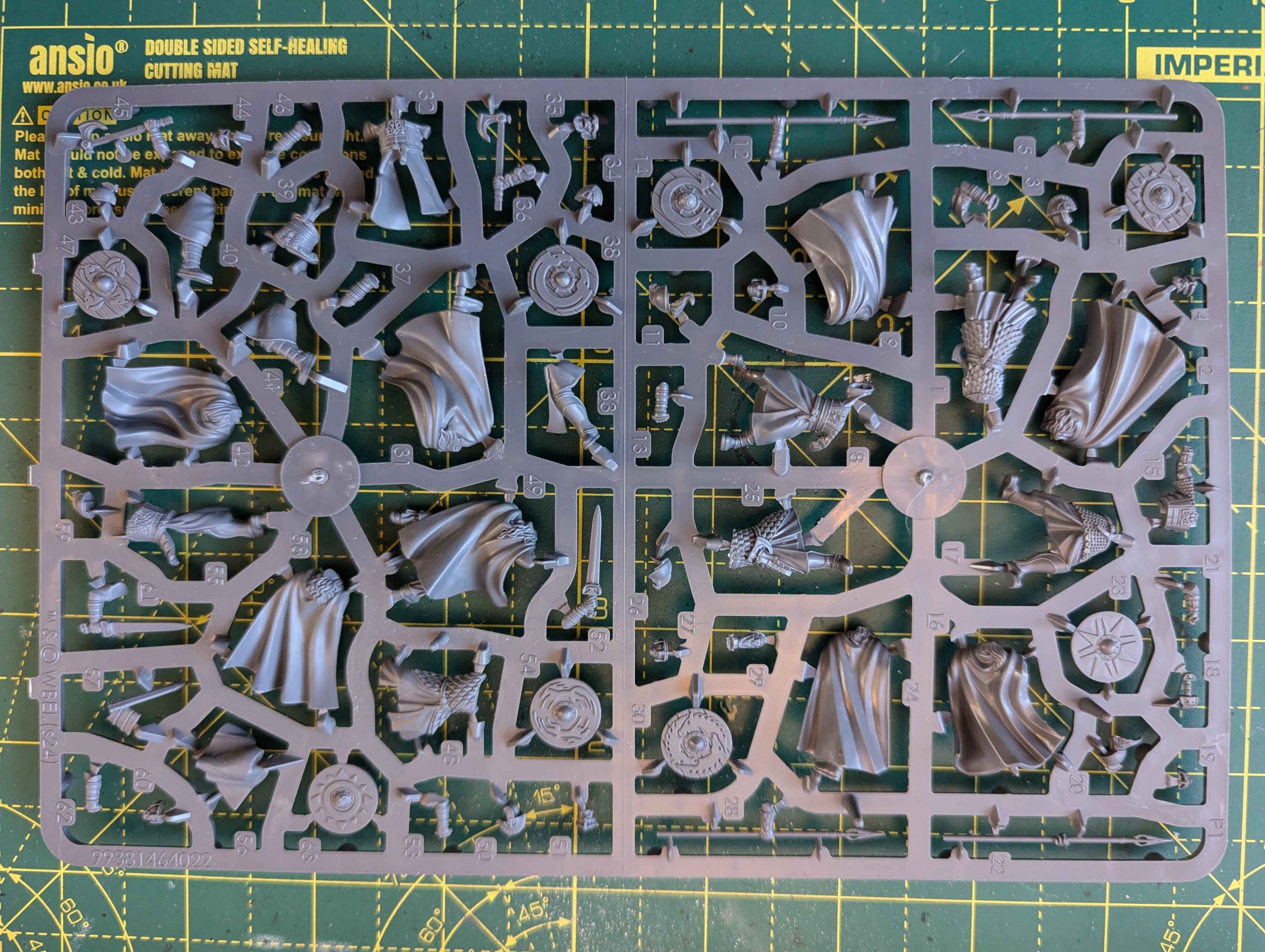 Warriors of Rohan Sprue with the Spear and Hand Weapon Warriors