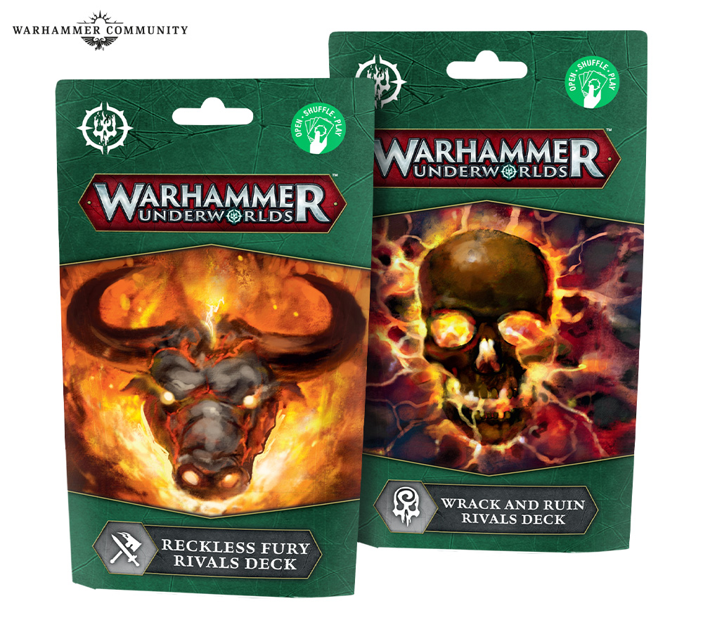Warhammer Underworlds: Reckless Fury and Wrack & Ruin Rivals Decks