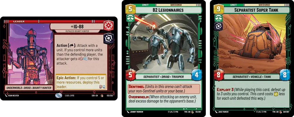 Star Wars Unlimited cards