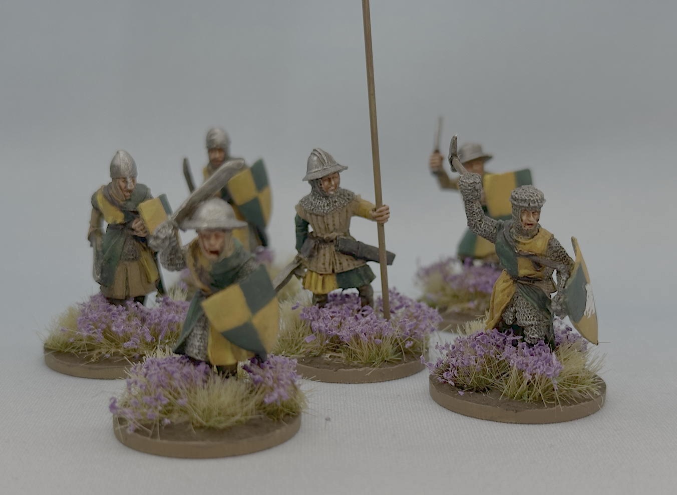 A small unit of foot sergeants led by a knight