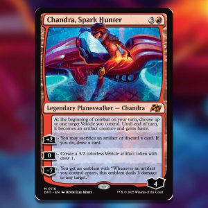 The Magic The Gathering card Chandra Spark Hunter.