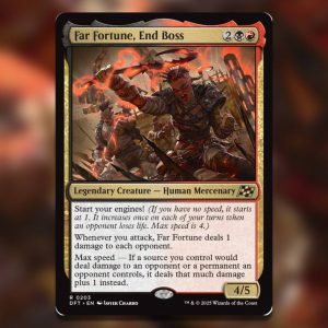 The Magic The Gathering card Far Fortune End Boss.