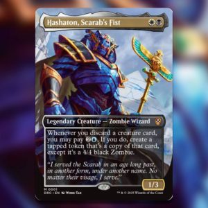 The Magic The Gathering card Hashaton Scarabs Fist.