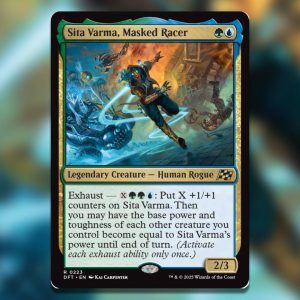 The Magic The Gathering card Sita Varma. Masked Racer.