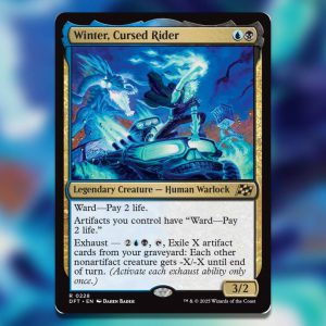 The Magic The Gathering card Winter, Cursed Rider.