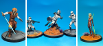 Lead by Example Squad Pack painted for Star Wars: Shatterpoint. Credit: McWhat