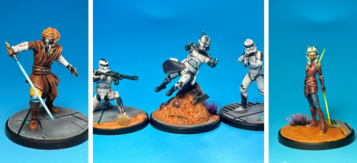 Lead by Example Squad Pack painted for Star Wars: Shatterpoint. Credit: McWhat