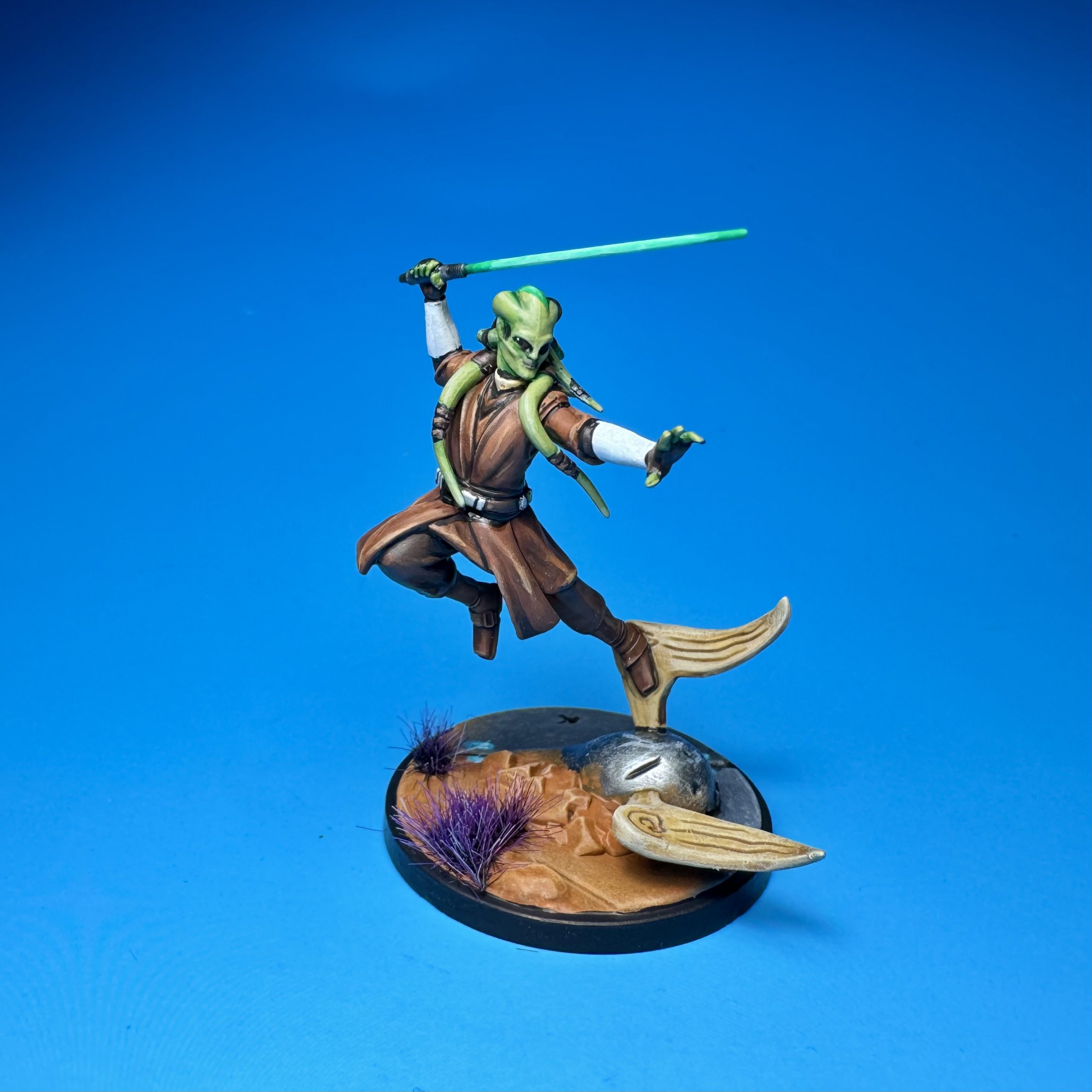 Kit Fisto painted for Star Wars: Shatterpoint. Credit: McWhat.