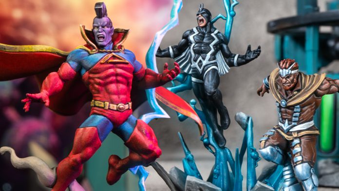 Gladiator and the Inhumans in Marvel Crisis Protocol