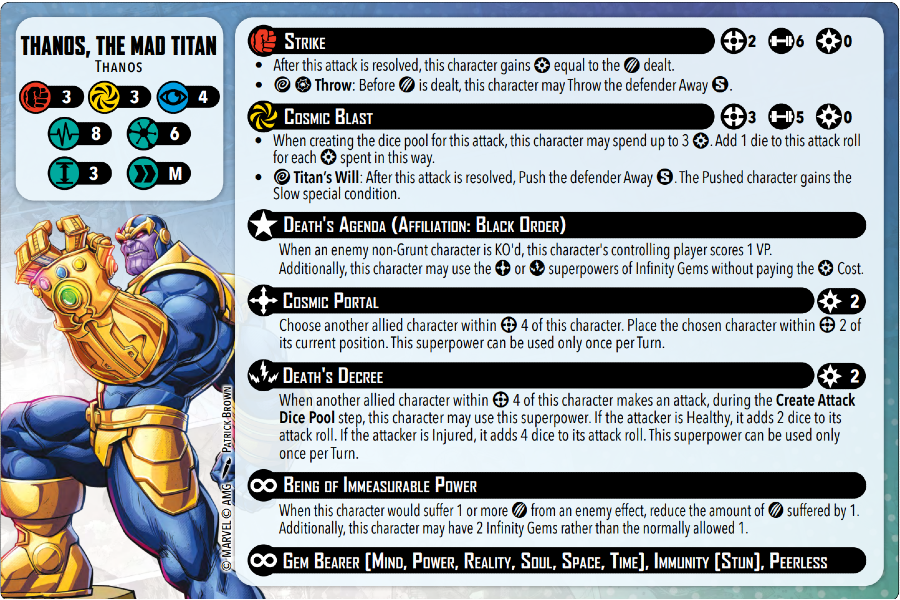 Thanos MCP Updated Character Card