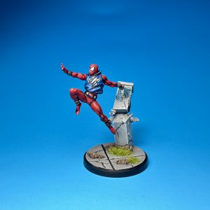 Scarlet Spider painted for Marvel: Crisis Protocol. Credit: McWhat