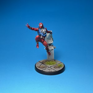 Scarlet Spider painted for Marvel: Crisis Protocol. Credit: McWhat