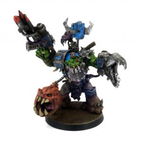 Ork Deathskulls Warboss with Power Klaw and Attack Squig