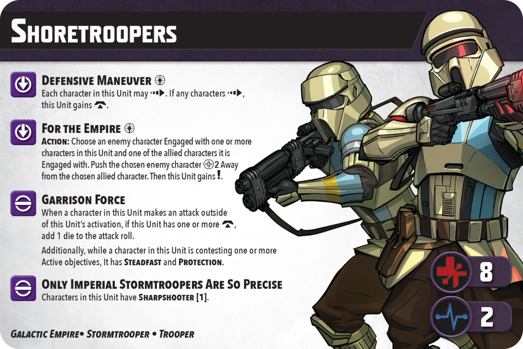 Shoretroopers unit card