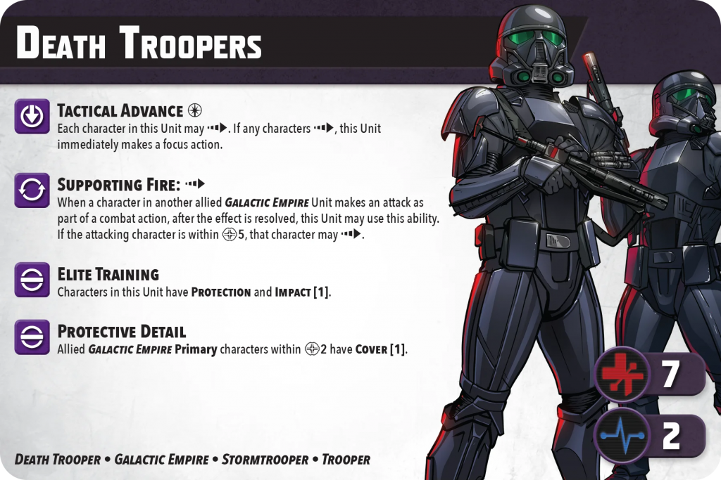 Death Troopers unit card