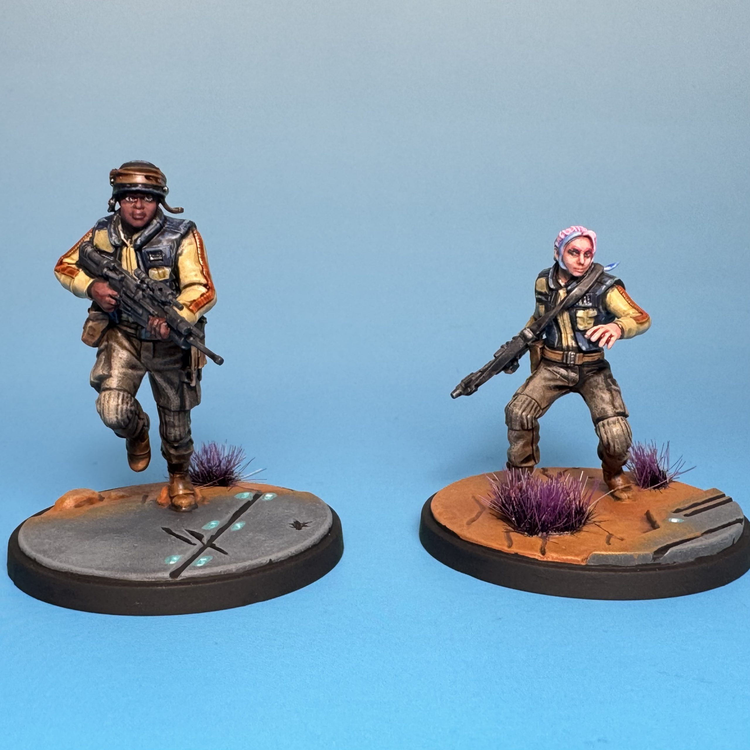 Rebel Pathfinders painted for Star Wars: Shatterpoint. Credit: McWhat.