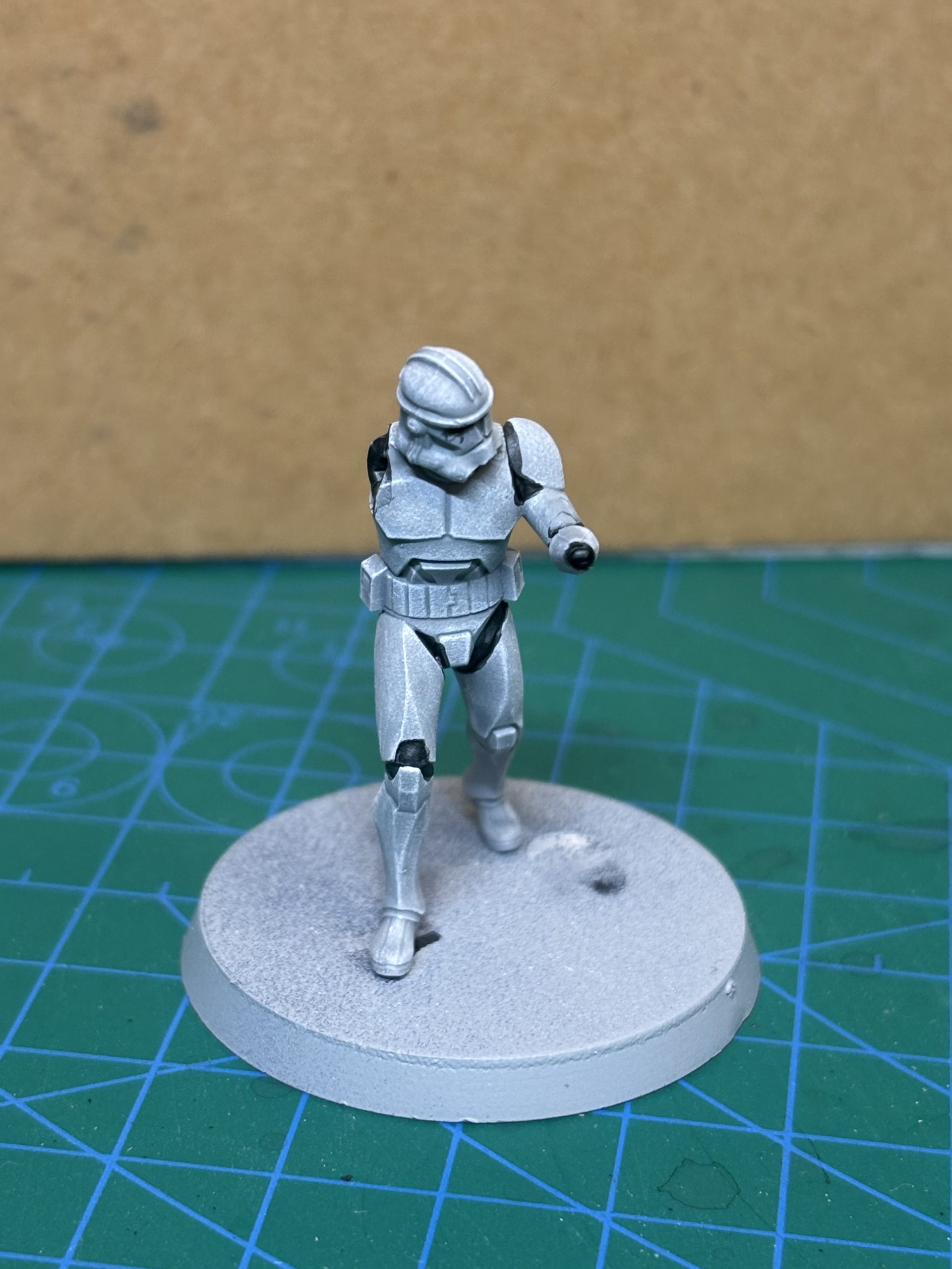 Illustration of Step 4 of clone armor painting process