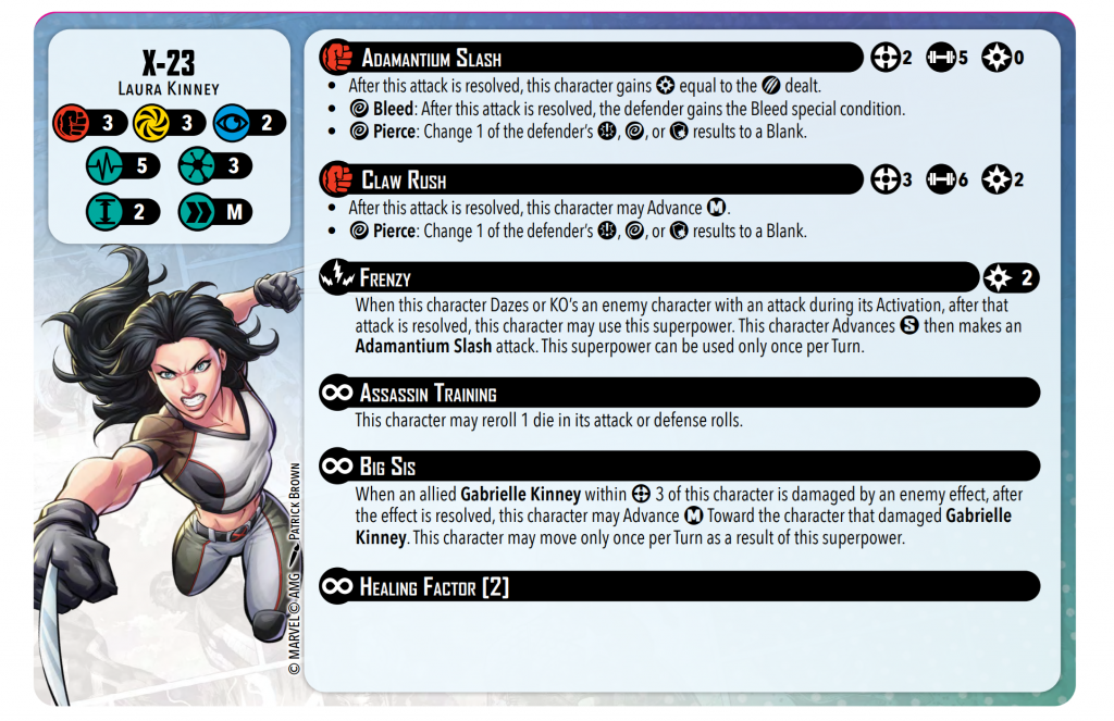 X-23 Errata Card