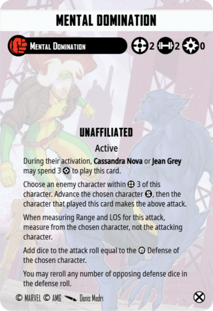 Mental Domination Team Tactics Card MCP