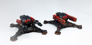Goonhammer Reviews: Horus Heresy Tarantula Sentry Guns and Tarantula Missile Battery