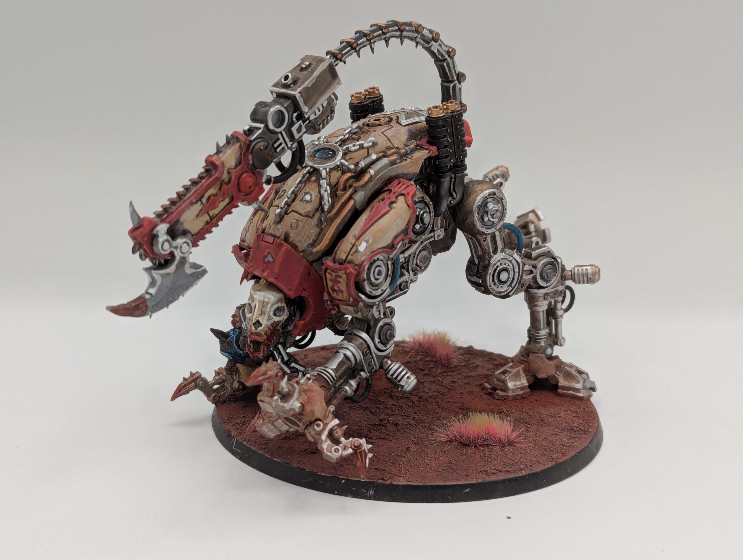 Warhammer 40,000 Chaos Knights: Houndpack Lance – Set De 7 Perros De Guerra Con 770 Componentes Y Bases De 100mm