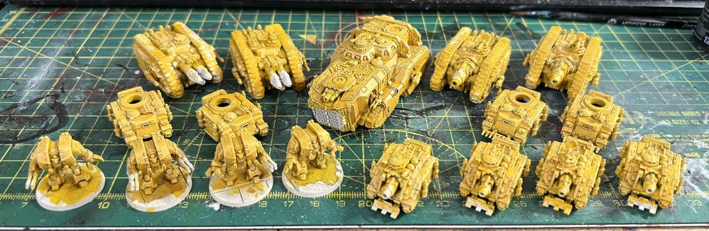 WIP Legions Imperialis Mastodon, Cerberus, Typhons, Leviathans and Vindicators