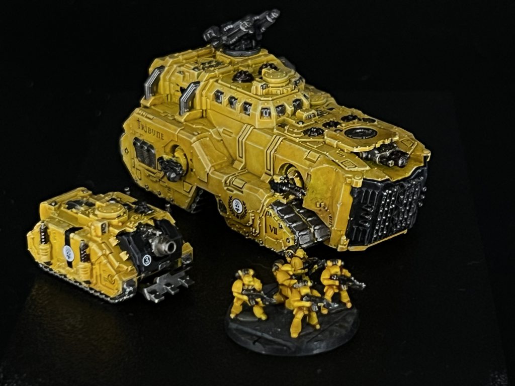 Legions Imperialis Mastodon, Vindicator and Tactical Legionaries