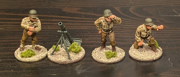 WW2 US 50mm Mortar Team