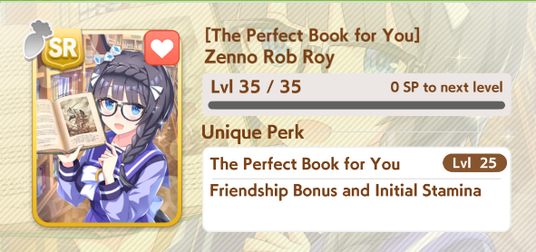 Zenno Rob Roy Stamina Card
