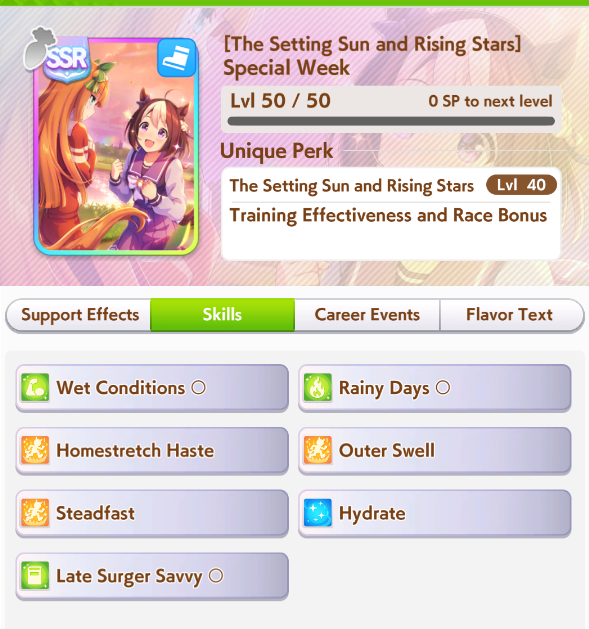 Special Week Speed Card