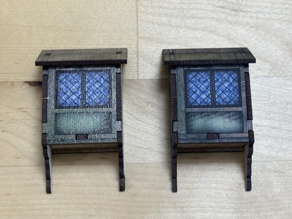 Two Tollingchester window dormers, one matte sealed